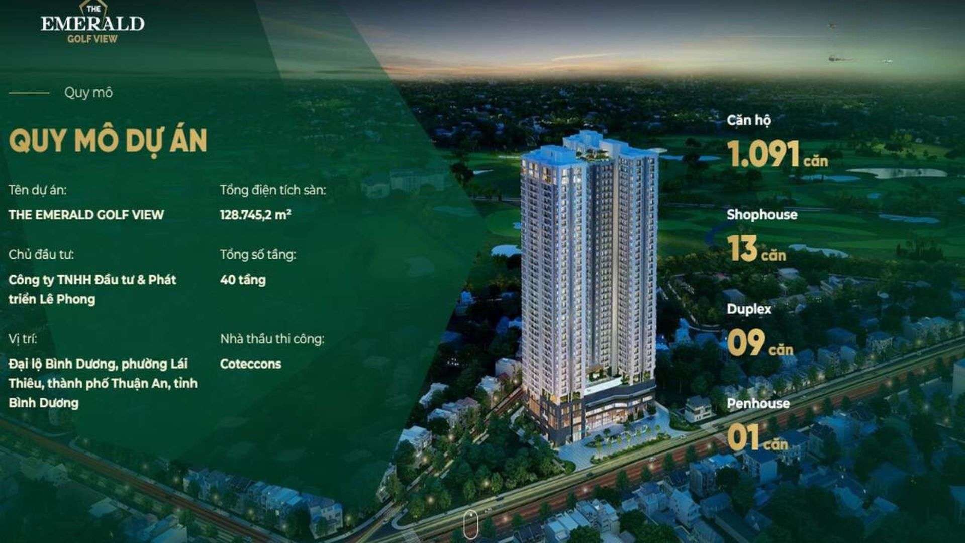 The Emerald Golf View Lê Phong | Nhà hoàn thiện, sổ hồng riêng