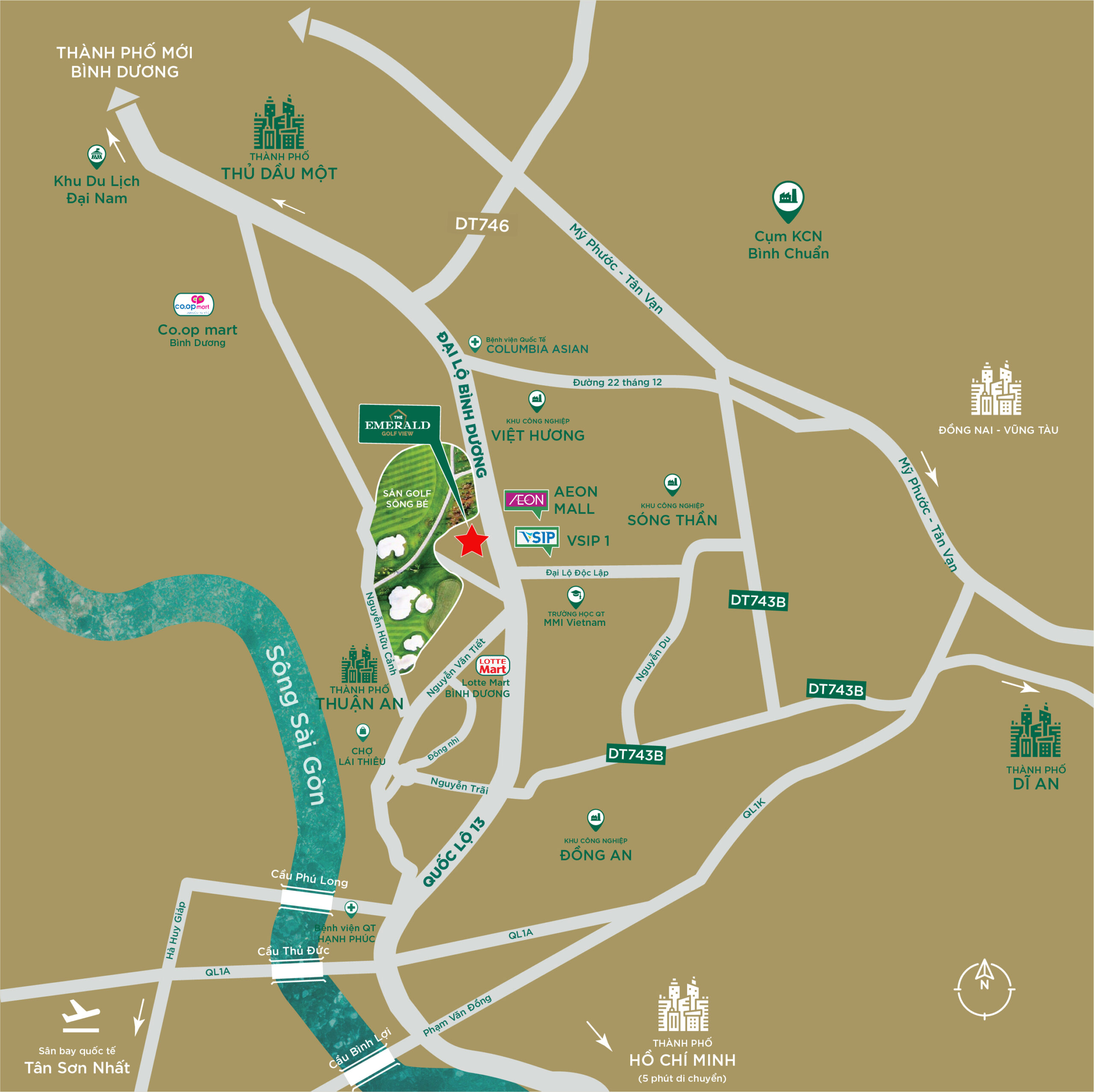 The Emerald Golf View Lê Phong | Nhà hoàn thiện, sổ hồng riêng