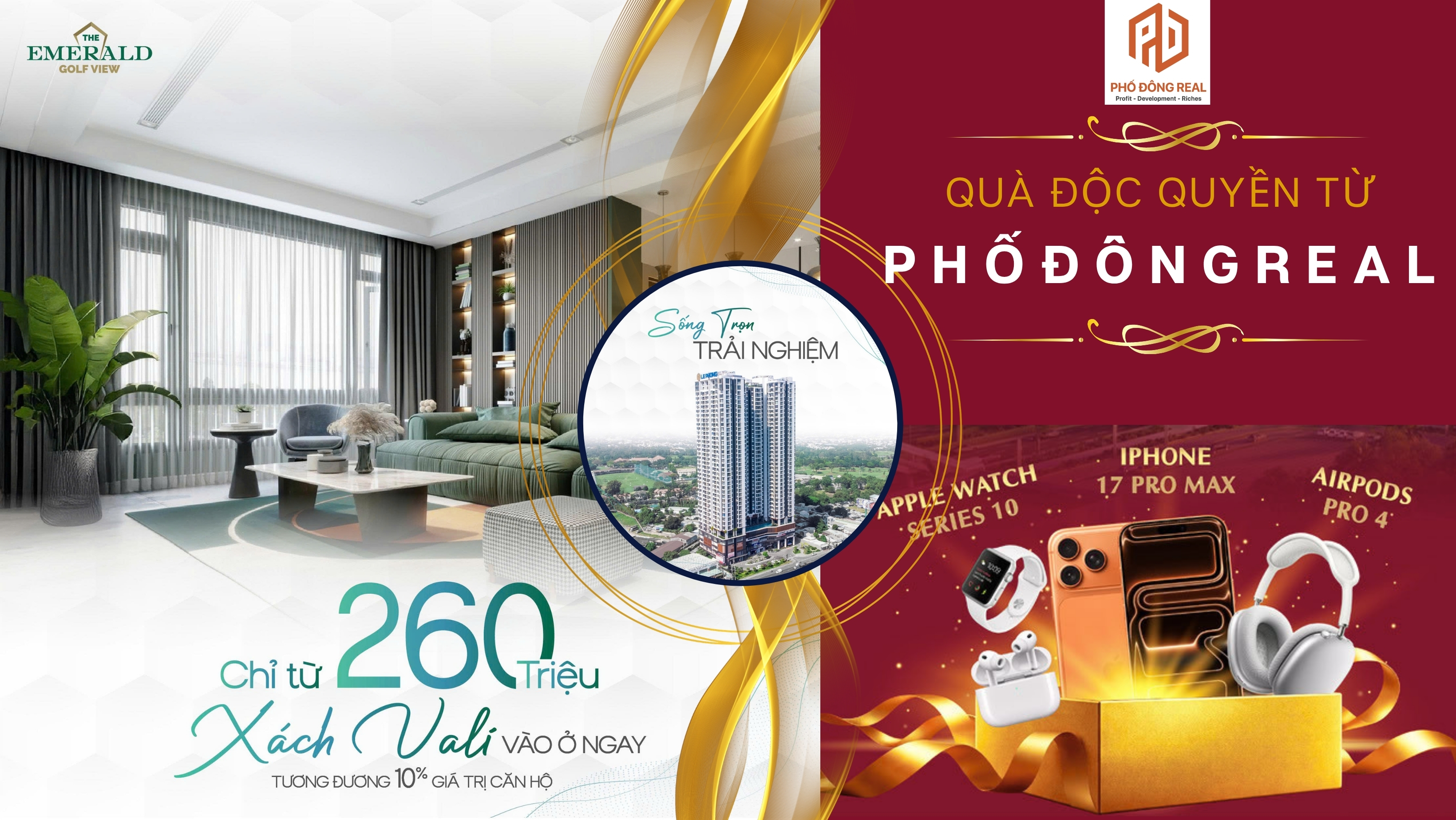 The Emerald Golf View Lê Phong | Nhà hoàn thiện, sổ hồng riêng